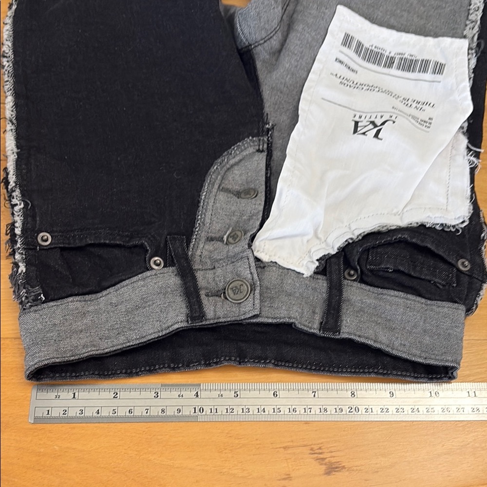 JK Attire Womens Black US 2 UK6 Testing Reverse Inside Out Graffiti Skinny Jeans - Picture 9 of 14